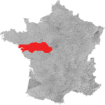 Kort over vinregion Pouilly Fumé