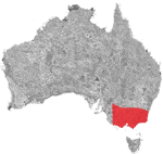 Kort over vinregion Geelong