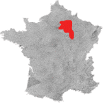 Kort over vinregion Coteaux Champenois